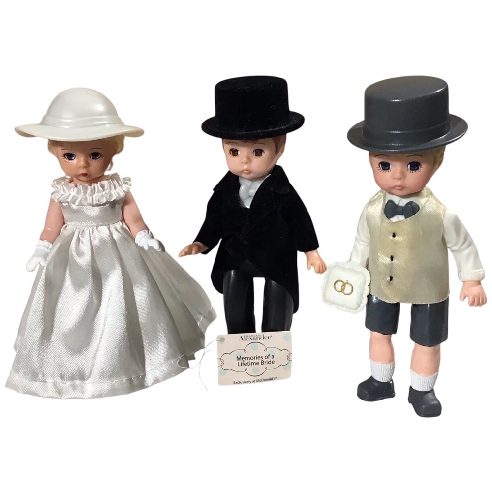 Madame Alexander Dolls Bride Groom Ring Barer McDonalds